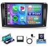 Rimoody 6G+128G 8 Core Android Autoradio per Mercedes Benz ML GL W164 ML350 ML500 GL320 X164 ML280 GL350 9 Pollici Autoradio Senza Fili Carplay Android Auto Mirror Link Bluetooth FM/RDS/EQ/DSP WiFi GPS