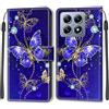 KENHONER Cover Compatibile con Xiaomi 14T Pro, Premium Pelle PU Portafoglio Flip Libro Custodia per Xiaomi 14T Pro [Protezione Completa] - Farfalla