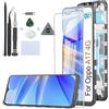 RongZy Schermo LCD per Oppo A17 4G Sostituzione Display per Oppo A17 4G CPH2477 Digitizer Assembly Vetro di Ricambio Touch Screen con Strumenti(6.56, Nero con Cornice)