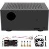 Geekworm Custodia in metallo X728-C1 con ventola di raffreddamento e pulsante di alimentazione per Raspberry Pi 4 & X728 UPS V2.5/V2.3/V2.2/V2.1/V2.0