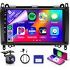 Rimoody 6G+128G 8 Core 9 Autoradio Android per Mercedes Benz A/B Class W169 W245 B160 B170 B180 B200 W639 Vito Viano W906 Sprinter Wireless Carplay Android Auto Mirror Link Bluetooth FM/RDS/DSP/SWC WiFi GPS