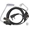 HYSHIKRA Auricolari Radio Sound Tube - Jack 2 Pin - PTT con Microfono - Trasparenti con Clip di Tenuta - Cuffie Auricolari Compatibili con Kenwood Baofeng UV5R Radio Bidirezionale (1 pezzo)