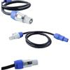 Ausi Cavo di alimentazione PowerCon CA 12AWG Cavo di prolunga a 3 pin per fari mobili Screen Beam, alimentazione luci da palcoscenico, apparecchiature audio video e altro ancora