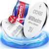 WILHELM CR2450 - 20 batterie a bottone al litio 3 V, 600 mAh, ø 24,5 x 3,0 mm, DL2450