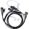 HYS Auricolare a 1 pin compatibile con Motorola MTH500 MTH600 MTH650 MTH800 MTH850 MTP850 MTS850, cuffia radio a tubo acustico con PTT (tipo 3)
