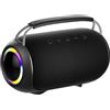 SWTOIPIG Altoparlante Bluetooth senza fili con spettacolo di luci LED, altoparlante portatile per esterni, vero suono stereo senza fili, riproduzione USB/TF/AUX, ideale per casa, campeggio e feste