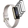 KELOLIN [4 Pezzi] Pellicola Protettiva per Fitbit Luxe Facile da Installare (Curva 3D), Copertura Completa, Anti Graffio, HD Protezione Schermo Compatibile con Fitbit Luxe