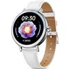 TIFOZEN Smartwatch Donna, 1,27'' HD Orologio Smartwatch Piccolo con Cardiofrequenzimetro/SpO2/Sonno/Ciclo Mestruale, 100+ Modalità Sportive/Contapassi Smart Watch per Android iOS, Argento/Bianco