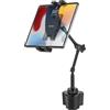woleyi Ultra-flessibile Supporto Tablet Auto Portabicchieri - [Braccio Magico Regolabile in Alluminio] Supporto Coppa Tazza Camion Veicolo per Tablet, Cellulari, iPad, Galaxy Tab, Fire, iPhone, 4-13