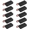 HALJIA 10PCS 3 V 2 x AA 1.5 V battery Holder di plastica batteria Storage box con case on/off interruttore e cavo fascette di fissaggio