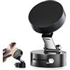 Genérico Supporto magnetico universale girevole a 360° per telefono cellulare - Base regolabile da scrivania e auto, compatibile con iPhone, Samsung e smartphone Android, colore: nero