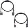Duttek Cavo Micro USB maschio a 9 Pin femmina Header per scheda madre PCB, Micro USB a 9 pin, lunghezza 50cm/1.64ft (2 pezzi)