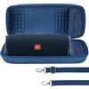 Lebakort Duro Viaggio Caso Custodia per JBL Charge 5 Charge 4 Speaker Bluetooth Portatile (Blu Navy)