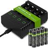 Venom Batterie AA ricaricabili + dock di ricarica - Include 8 batterie AA da 2100 mAh