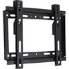 SQUADO Supporto TV da Parete Fisso, 35-107 cm (14-42), Staffa Ultra Sottile per TV/Monitor Piatto e Curvo, Capacità 25 kg, Nero