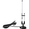 HYS Antenna per Radio Amatoriale 2 m / 70 cm VHF/UHF con Base Magnetica Robusta, Cavo RG-58 da 4 m con Connettore PL259 MS10