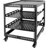 Tecmojo Rack di rete a telaio aperto 12U, compatibile con 19, montaggio a pavimento e a parete, con 2 ripiani 1U per server e hardware di montaggio, rack per apparecchiature AV e IT per ufficio/casa