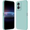 RankOne Custodia per Motorola Moto Edge 50 Fusion (6.7 Inches) Cover Morbida in Silicone TPU - Ciano chiaro