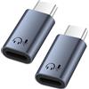 QIQIAZI Adattatore audio da Lightning a USB C per cuffie, supporta musica e controllo linea, compatibile con iPhone 17/16/15 serie, iPad e dispositivi USB-C, adattatore da Lightning a tipo C di alta qualità