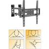 kalb Material für Möbel Supporto da parete per TV, girevole e inclinabile, montaggio ad angolo, montaggio a nicchia - VESA fino a max.400 x 400 per 26-55 pollici, estendibile fino a max.47 cm