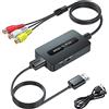 Kirolle Convertitore da RCA a HDMI con Cavi RCA e HDMI, Femmina AV a HDMI, Convertitore da Composito CVBS a HDMI per N64/Wii/PS2/Xbox con Uscita RCA Maschio da Visualizzare su TV HD