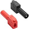 QIANRENON Spina a banana da 4 mm, connettore senza saldatura, 32 A, 4 mm, spina a banana a connessione rapida, adattatore terminale a crimpare M4, spina rivestita per multimetro, circuito