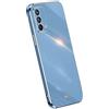 RankOne La Custodia del Telefono è Adatta per Realme GT Master Edition (6.43 Inches), Case per Cellulare in Silicone con Telaio Galvanico - Blu navy