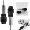 Irenwarl 2 Pezzi Adattatore Antenna Auto, Spina DIN Connettore, Adattatore Antenna Compatibile, con Testa Autoradio Veicolo (Rame Completo)