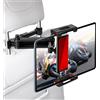 OcioDual Porta Tablet da Auto, Supporto Tablet Auto, Morsetto per Poggiatesta, Supporto Estensibile per Telefoni e Tableta tra 4,4 e 11, Rotazione a 360º, Accessori Bambini