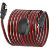 XMSJSIY SAE - Cavo di prolunga con interruttore ON/OFF, 14 AWG, cavo di alimentazione solare, collegamento rapido, 12 V-24 V, connettore SAE per pannello solare, camper, moto, campeggio, trailer - 2,5