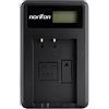 Norifon LP-E17 LCD USB Caricatore per Canon Eos 750D, Eos 760D, Eos M3 Fotocamera e Altro