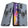 MaiJin Compatibile con Samsung Galaxy M31S Cover, Custodia Armor Anello Cavalletto (Funziona con il Supporto Magnetico per Auto) Case Paraurti (Blu Navy)
