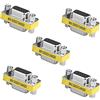 Sienoc convertitore di genere HD15F 15 pin VGA SVGA monitor D-SUB da presa a presa, 5 pezzi