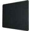 silmo Tappetino Mouse32 x 27 cm piccolo, nero, con Bordo Cucito, Durevoli, antiscivolo e silenzioso, gioco, ufficio, casa, lavabile, arrotolabile, Tappetini per il Gaming Mousepad