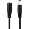 conecto CC20072 - Cavo di prolunga DC con presa, 5,5 x 2,5 mm, 5 m, colore: Nero