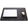VIVENS Tappetino da ufficio multifunzione in pelle PU, tappetino per mouse grande 60x40 cm, tappetino per laptop, tappetino da scrivania impermeabile antiscivolo su due lati per ufficio e casa (Nero)