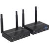EXVIST Kit ricevitore trasmettitore HDMI wireless 100M 1080P VGA con HDMI e loop-out VGA, fino a 328 piedi, supporto IR, adatto per la trasmissione da laptop, PC, YouTube, PS4 a HDTV o proiettore
