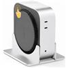 SNANSHI Supporto verticale da tavolo per Mac mini M4 e M4 Pro 2024, in metallo resistente, facile accesso al pulsante di accensione, supporto salvaspazio, raffreddamento migliorato, argento