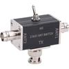 ciciglow Commutatore Antenna a 2 Vie, Connettore BNC 0-50 MHz, Interruttore di Trasferimento Antenna, 1 Ingresso, 2 Uscite, Gestione Massima di Potenza Elevata 100 W
