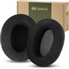 Geekria Cuscinetti auricolari di ricambio in micro suede confortevole per Audio-Technica ATH-M50x, M50, M50S, M50xWH, M50xBT2, ATH-M45, M35, M30, M20, pad per le orecchie (Nero)