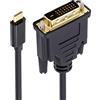 xiwai 1080P USB-C Tipo C a DVI USB 3.1 Display Monitor Cavo per Laptop 1.8m