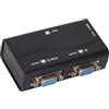 Bewinner Splitter VGA 1 in 2 out Duplicatore VGA Alimentato Tramite USB 250MHz 1920x1440 1080P Video Splitter per la Duplicazione dello Schermo