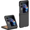 QJONSIU Cover Compatibile con ZTE nubia Flip 2, [Antigraffio] Ultra Sottile e PC Protezione Case per ZTE nubia Flip 2-Nero