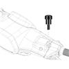 NASDGAKF Porta Cellulare Moto Per Vespa Per Sprint Primavera GTV GT GTS LXV LX LT ET4 Elettrica ET2 946 Bulloni Specchietto Retrovisore Moto Vite Staffa Navigazione Porta Cellulare GPS(Black-Short-Left)