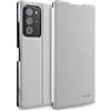 doupi Deluxe FlipCase per Samsung Galaxy Note 20 Ultra, Protezione Custodia Ultra Slim Magnete Flip Cover Protettiva Book Style Etui Stare in Piedi, Bianco