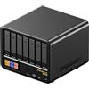 AOOSTAR WTR MAX Mini PC NAS desktop a 11 Bay, server NAS Ryzen 7 PRO 8845HS Senza RAM Senza SSD, 6*2.5/3.5 SATA HDD, 5*slot M.2 NVMe, 2*10GbE, 2*2,5GbE, OCuLink, 4K HDMI, Network Attached Storage