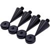 PrecisionGeek M8 alluminio anodizzato nero Spike/Cono absorber per altoparlanti vite + bordi smussati piedino