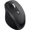 INFINMIND Mouse wireless, Multi-Dispositivo Bluetooth, ricevitore USB 2.4G e doppio Bluetooth, rotella di scorrimento 4 direzioni silenzioso per computer, laptop, PC, MacBook, iPad (Nero)