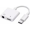 Bolwins B53 Adattatore jack USB-C a 3,5 mm 2 in 1 - USB C a Aux Audio + Ricarica Rapida Hi-Res DAC Chip, Adattatore per cuffie di tipo C per musica e ricarica