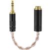 GEEKRIA Adattatore per cuffie da jack maschio stereo 3,5 mm a 4,4 mm bilanciato femmina, dongle audio di aggiornamento conversione 4N OCC rame e argentato (0,52 ft)